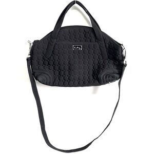 Vera Bradley Black Quilted Travel Tote
